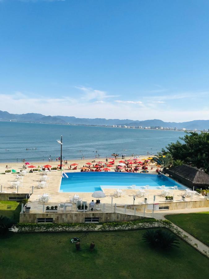 Apartamento Pe Na Areia Frente Para O Mar E Piscina Na Prainha Caraguatatuba Exterior foto